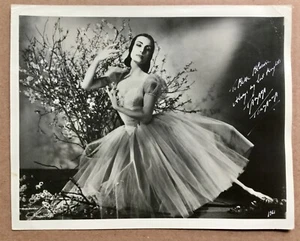 Tamara Toumanova - Primera Bailarina, Ópera de París Hermosa Fotografía Firmada 8x10 - Imagen 1 de 12