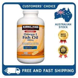 Natural Omega3 Fish Oil 1000mg 400 Soft Capsules Healthy Heart, Joints & Skin - Picture 1 of 3