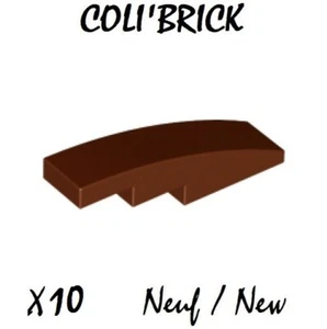 Lego 61678 - 10x Brique Courbe / Slope, Curved 4x1 - Reddish brown - 11153 NEUF - Foto 1 di 1