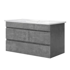 Cefito 900mm Bathroom Vanity Cabinet Basin Unit Sink Storage Wall Mounted Cement - Picture 1 of 8