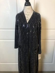 Lularoe Medium Black SequIns New With Tags Rare Necessity For LLR Wardrobe - Foto 1 di 4