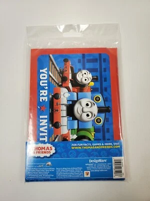 THOMAS & FRIENDS Invitaciones 8 unidades con sobres Nuevo en el paquete Foto 1 de 3