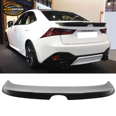 Fits 14-20 Lexus IS250 IS300 IS350 F SPORT Rear Trunk Spoiler Wing ABS — 第 1/4 张图片