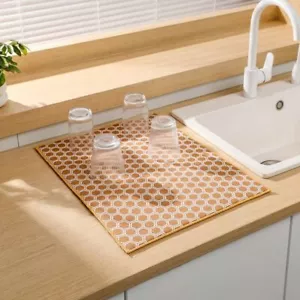 Estera de drenaje para platos de cocina de 38x50 cm sartenes bandeja escurridor almohadillas de agua de secado - Imagen 1 de 13