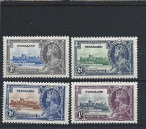 NYASALAND 1935 SILVER JUBILEE SET MINT SG 123/126 CAT £42 - Picture 1 of 2