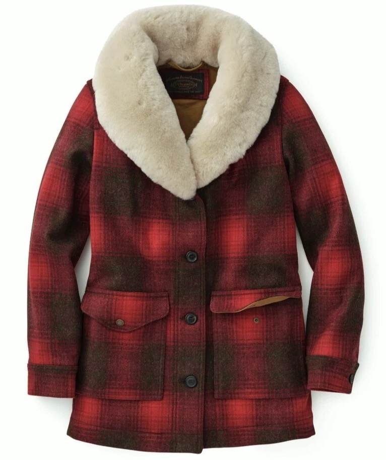 Abrigo trampero de lana Filson para mujer - XXL - 20036679 HECHO EN EE. UU. Rojo Verde Packer Foto 1 de 1