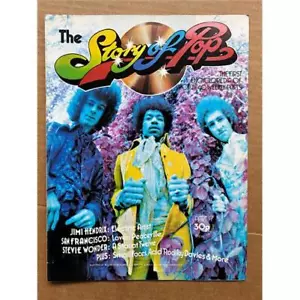 JIMI HENDRIX STORY OF POP NO.17 MAGAZINE 1975 - jimi hendrix cover with more ins - Picture 1 of 1