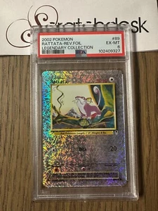 PSA 6 - Pokemon RATTATA 89/110 Holograma Inverso - COLECCIÓN LEGENDARIA - Fuegos artificiales - Imagen 1 de 2