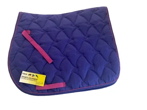 NEU HKM Schabracke Sattelunterlage lila mit pink Einfassung Dressur - Bild 1 von 2