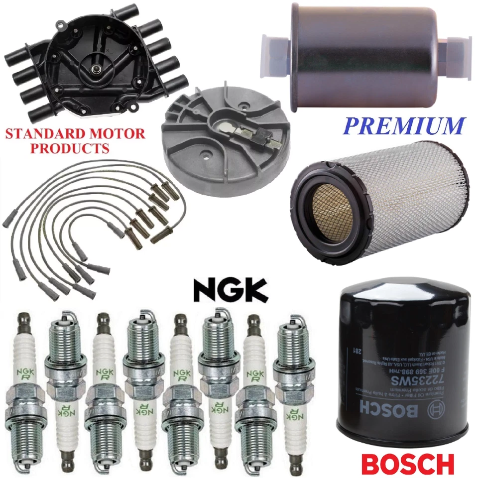 Kit de afinación filtros tapa cable bujías apto para GMC K3500 V8 7,4 L; 4x4 1999-2000 Foto 1 de 1