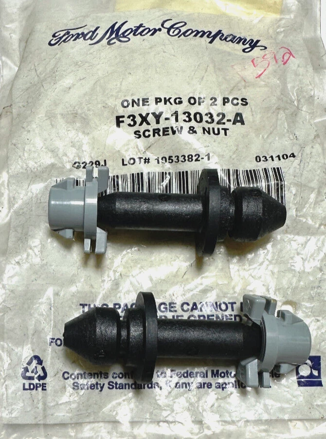 Two Genuine Ford Headlight Adjuster Screws for Mercury Villager NOS F3XY-13032-A - Image 1 of 1