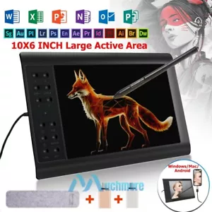 Professional Digital Graphic Drawing Tablet HD Screen, Battery-free Stylus, NEW - Picture 1 of 18