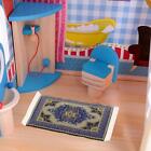 1:12 Miniatur Puppenhaus Teppich Spielzeug für Wohnzimmer Vintage Teppich Dekor