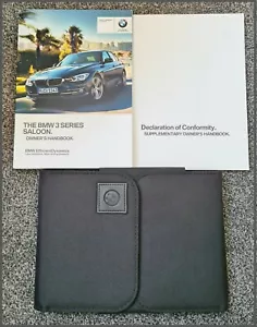 GENUINE BMW 3 SERIES 2015-2019 SALOON F30 HANDBOOK OWNERS MANUAL iDRIVE PACK - Picture 1 of 7