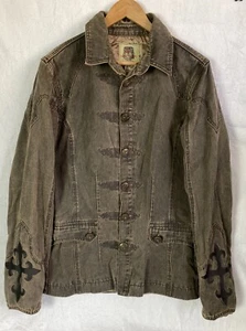 J. Steger Estilo Militar Peso Pesado Chaqueta Botones Maltés Talla XL (28x21) - Imagen 1 de 16