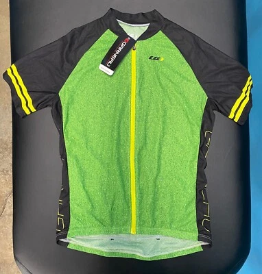 Louis Garneau Diamond MTB Jersey Mens Medium Green - Image 1 of 2