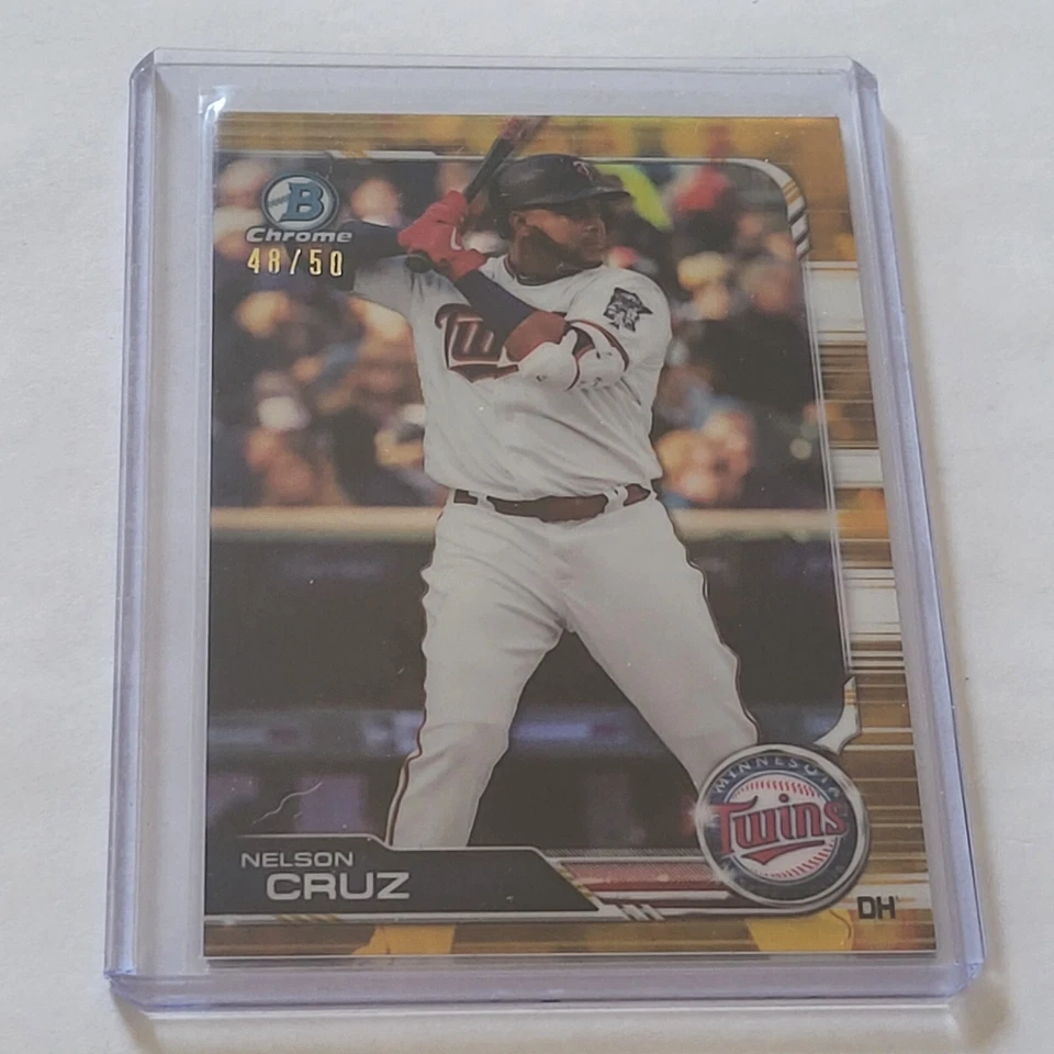 NELSON CRUZ 2019 BOWMAN Chrome GOLD Refractor #48/50 - Image 1 of 2