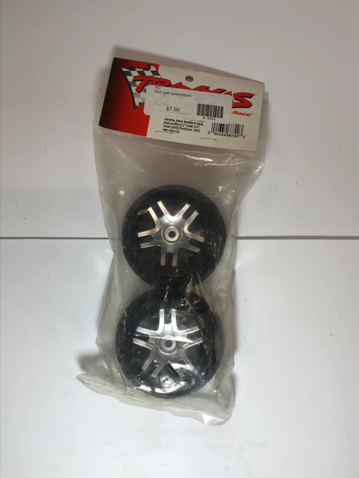 RC TRAXXAS 4545 SCT Split Spoke Black Wheel from Mid America - Image 1 of 1