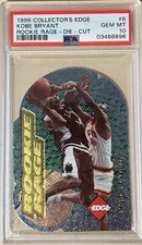 1996 Collector's Edge Kobe Bryant Rookie Rage Die Cut #6 PSA 10 (POP 15)