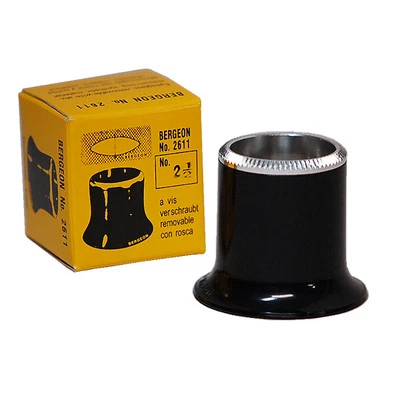 Bergeon 2611 Watchmakers Loupe Eye Magnifier with Removable Lens Aluminum Ring - image 1 of 2