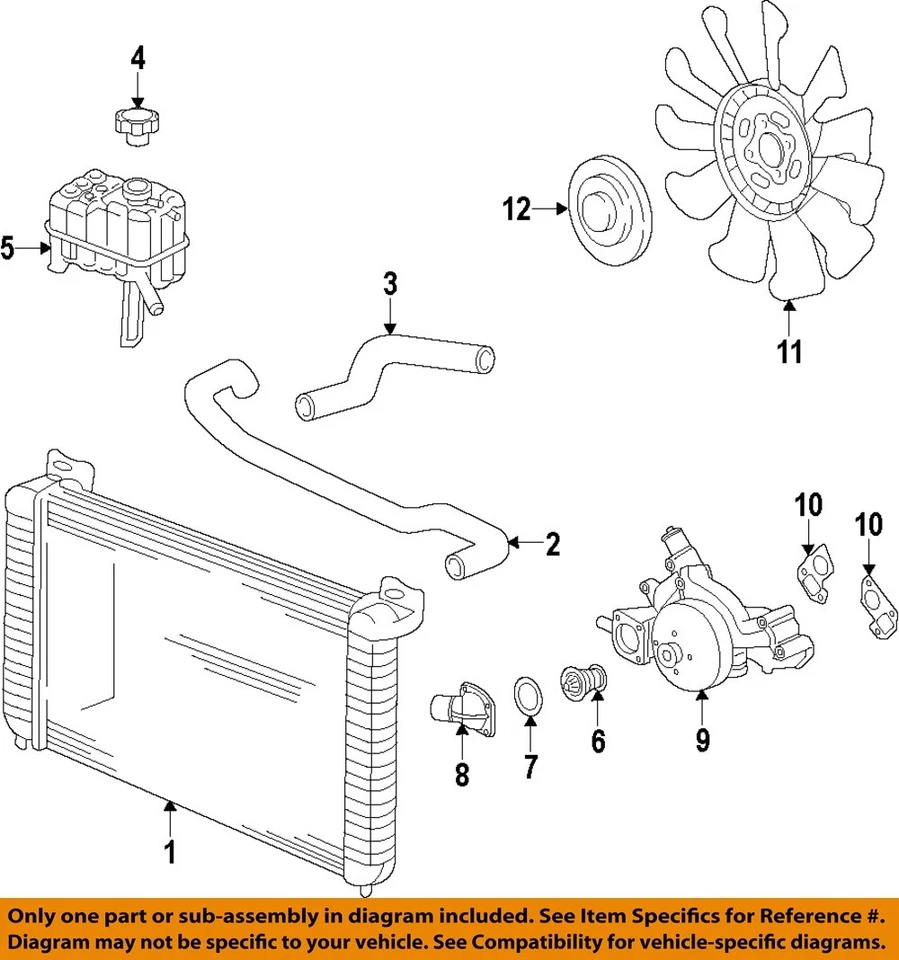 GM OEM 15-19 Sierra 2500 HD componentes de radiador de refrigeração - mangueira superior 23436395 - Imagem 1 de 1