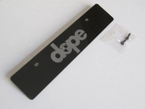 Front license plate delete with U.S. LP mounting holes engraved with BMW - Bild 1 von 2