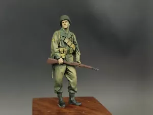 1/35 Construit et Peint WWII U.S Infantry Set Soldat D M1 Stand Rifleman Figurine - Photo 1 sur 9