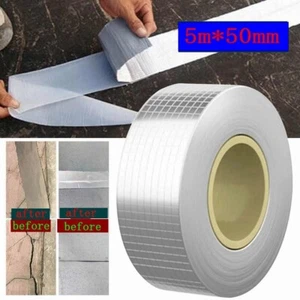 Super Strong Aluminum Foil Tape Butyl Seal Rubber Tape Waterproof Roof Repair5m - Picture 1 of 10