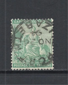 CAPA DE BUENA ESPERANZA SCOTT 51 USADA FINA - 1894 1sh EDICIÓN VERDE AZUL (B) - Imagen 1 de 2