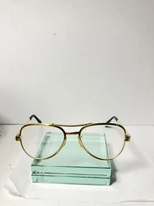"Occhiali Vintage Motorcross Aviator/Cornici Occhiali da Sole Tono Oro Giappone Rari 5 1/2"" - Foto 1 di 3