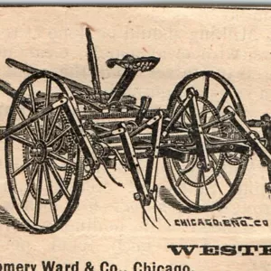 Anuncio impreso de heno Ann Arbor, Mich. Advance 1890 grabado granja agrícola C37 - Imagen 1 de 5