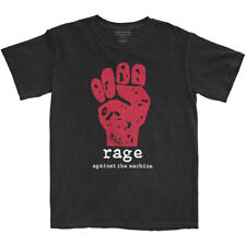 Rage Against The Machine 'Red Fist' (Nero) T-Shirt - NUOVO E UFFICIALE!