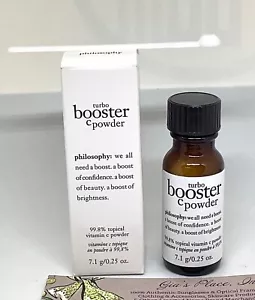 PHILOSOPHY TURBO BOOSTER C POWDER 99.8%TOPICAL VITAMIN C POWDER .25oz NEW IN BOX - Picture 1 of 11