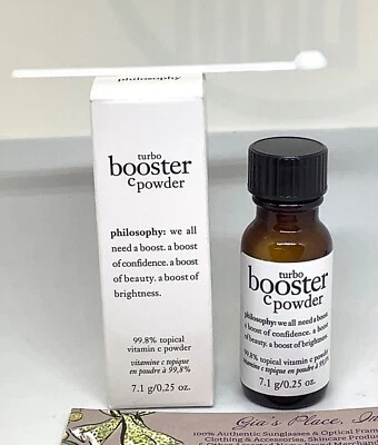 PHILOSOPHY TURBO BOOSTER C POWDER 99.8%TOPICAL VITAMIN C POWDER .25oz NEW IN BOX - Image 1 of 4