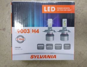 Sylvania 9003 H4 Powersports Headlight High Performance LED Fog Bulbs (2 Pack)