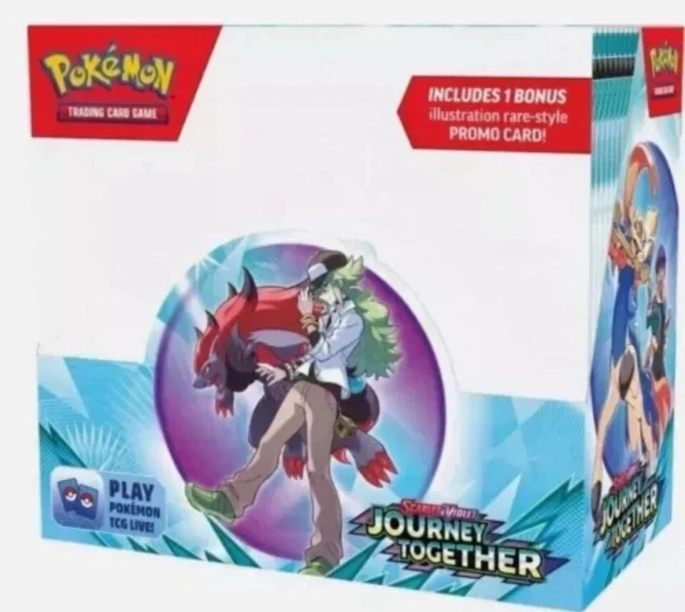 Pokemon TCG: Journey Together ENHANCED Factory Sealed Booster Box + Topper - Image 1 of 1