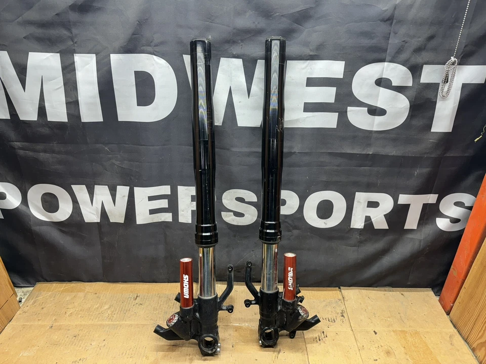 21-23 KAWASAKI NINJA ZX10R OEM HORQUILLAS DELANTERAS JUEGO SUSPENSIÓN AMORTIGUADOR PAR Foto 1 de 4