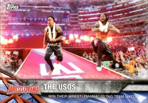 2017 Topps WWE Road To Wrestlemania #55 The Usos Jimmy Jay - Picture 1 of 2