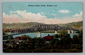 Puente Madison Milton o puente Harrison Street armadura continua sobre el río Ohio - Imagen 1 de 2