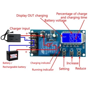 6-60V 30A Li-ion Battery Charge NC Control Module Protection Board LCD Display - Bild 1 von 7