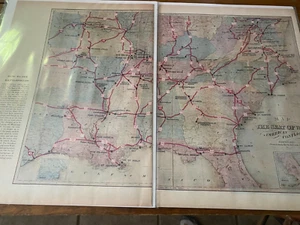 Vintage 1961 Civil War Battlefield Map - Picture 1 of 1