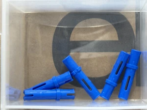 Lego Stck.-blau Technic, Pin 3L mit Reibkämmen-Nr. 6558-Stck 5 - Bild 1 von 1