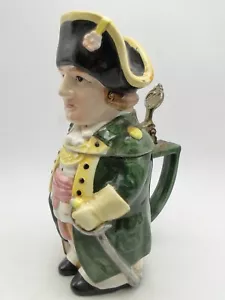 Old Hachiya Brothers Hinged Lid Stein Lord Nelson 9⅞in Hand Painted Porcelain - Picture 1 of 10