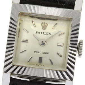ROLEX Precision K18WG Cal.1400 Silver Dial Hand Winding Ladies Watch_817536 - Picture 1 of 9