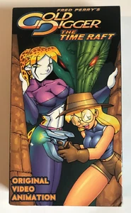 FRED PERRY'S ~ GOLD DIGGER ~ THE TIME RAFT ~ ORIGINAL VIDEO ANIMATION ~ VHS - Picture 1 of 3