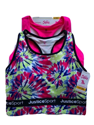 Спортивные бюстгальтеры для девочек Justice Sport размер 34 упаковка из 2 штук - Изображение 1 из 4