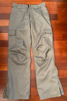 Pantalones de nieve para hombre Grenade gris estampado de logotipo talla mediana carga snowboard/esquí forrados Foto 1 de 4