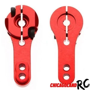 2 Servocorno rosso alluminio 25T per Savox SB2282SG SA1230SG SC1258TG SV1257MG - Foto 1 di 1