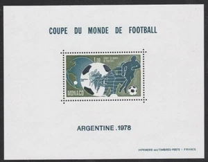 v2103 MONACO/ Fussball-WM 1978 MiNr 1315 als amtlicher Sonderdruckblock ** - Bild 1 von 1
