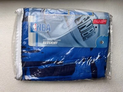 Full sized NBA blue and black bed skirt  - Image 1 of 2